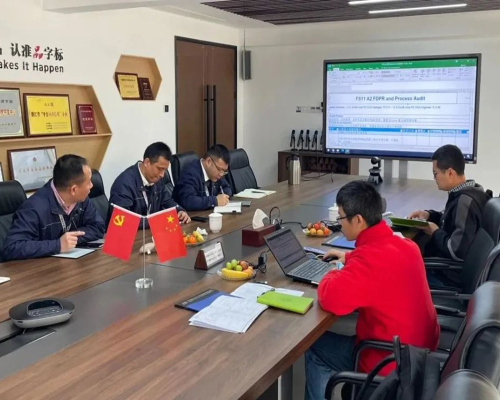 佛山法雷奧審核組蒞臨我司開(kāi)展項目現場(chǎng)審核(圖1)