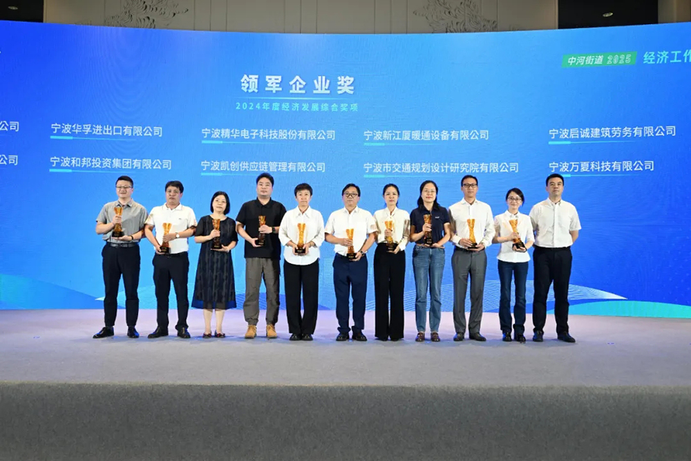 喜報 | 精華股份榮獲中河街道“領(lǐng)軍企業(yè)獎”(圖2)